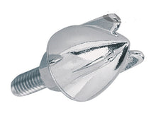 Load image into Gallery viewer, Chrome Bullet Nuts (Winged) fit 1/4 inch -24 UNF Bolt for Custom Finish - Pair - Zodiac 11112
