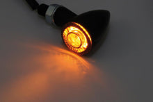 Load image into Gallery viewer, HIGHSIDER 204-171 LED-Indicator "APOLLO BULLET" Black with Smoke Lens (Pair)
