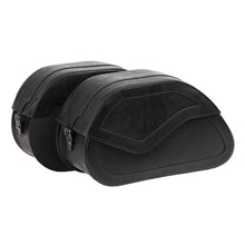 Load image into Gallery viewer, Ledrie HLZAD2-1059 Saddlebag Set Rigid 27 Litres fits Harley-Davidson, Suzuki,Yamaha made from Genuine Real Leather
