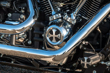 Load image into Gallery viewer, Thunderbike 22-74-010 Ignition (Timer) Cover "Cross" Design fits Harley-Davidson Softail, Touring Milwaukee Eight models

