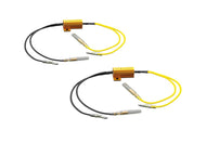 In Line Load Resistors (2) for LED Indicator/Turn Signals Prevents Rapid Flashing - Highway Hawk 68-091 PAIR