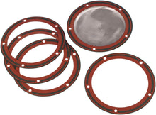 Load image into Gallery viewer, James Gaskets JGI-25416-99-X Clutch Derby Cover Gasket 5 Hole Silicone Beaded fits Harley-Davidson Twin Cam 1996-06 OEM 25416-99C
