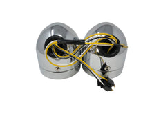 Load image into Gallery viewer, Frog Eye Double/Dual Twin Headlight/Headlamp - Chrome - Highway Hawk H223-333
