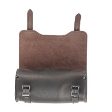 Load image into Gallery viewer, Ledrie HLROL2-1017 Tool Roll / Tool Bag Square (Box shape) 3 Litres Brown with Buckles - Genuine Real Leather
