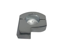 Load image into Gallery viewer, Chrome Mirror Clamp 1 inch (25mm) Handlebar Mount for Metric 10mm Thread Mirrors
