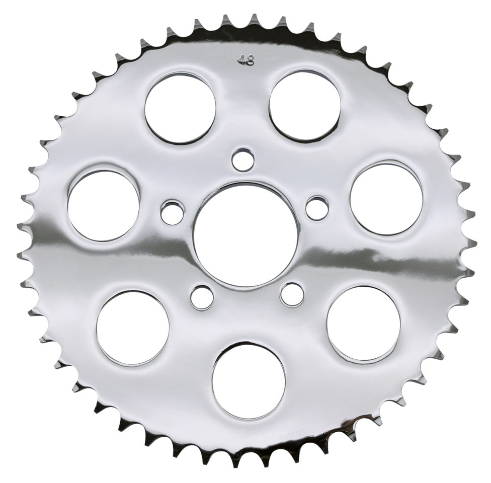 Harley 51 Tooth Chrome Rear Wheel Sprocket for Belt to Chain Conversion - Zodiac 201654