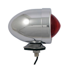 Load image into Gallery viewer, Chrome Red Bullet Marker Side Light Motorcycle/Trike, Short Stem - Custom Chrome 19355
