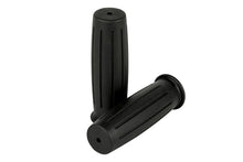 Load image into Gallery viewer, Motorcycle Hand Grips Vintage Black for 7/8 inch (22mm) Handlebars without Throttle Assembly - Highway Hawk H45-1203B

