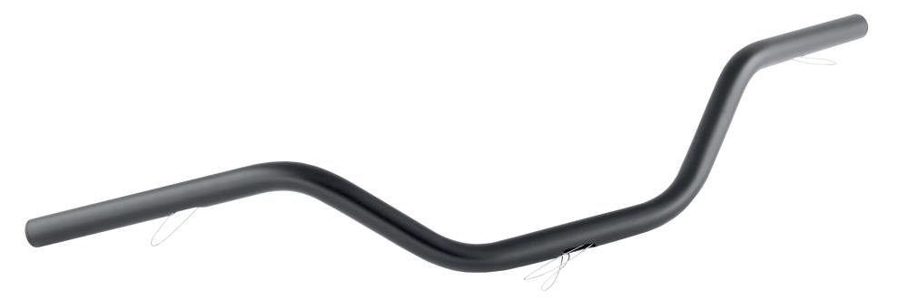 XLX Style Handlebars 1 inch Great Pullback/Position - Black - Highway Hawk H55-238B