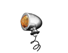 Load image into Gallery viewer, Chrome Amber Bullet Indicator/Turn Signal Marker Side Light Short Stem - Highway Hawk H68-4991
