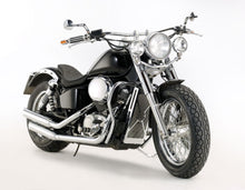 Load image into Gallery viewer, Extra Wide Flyer Handlebars 1 inch (25mm) Motorcycle Beach Bars - Chrome - Highway Hawk H55-206
