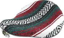 Load image into Gallery viewer, La Rosa Red Fabric Motorcycle Solo Seat "El Loco" Chopper Bobber + Mounting Bracket
