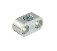 Load image into Gallery viewer, Dual Cable Holder Clamp for Throttle/Idle Cables or Wiring - Chrome - Bike It CBSTCH
