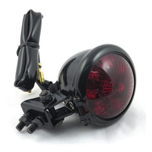 Load image into Gallery viewer, Old School Retro Style Rear LED Tail Light - Black Casing, Red Lens
