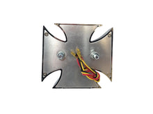Load image into Gallery viewer, Maltese (Iron) Gothic Cross Rear LED Tail Light - Chrome - Highway Hawk H68-0160
