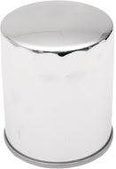 Magnetic Chrome Oil Filter fits Harley-Davidson Sportster 1984 up + Evolution 1340cc - Drag Specialties DS275126