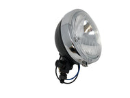 USA-Style Spotlight (1) with E-mark - Black & Chrome trim - Highway Hawk H68-133BC