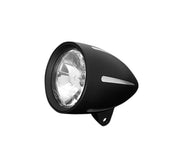 Black Cone Spot Light 4.5 inch (115mm) with Silver Accents E-Mark Stylish Spotlight - Highway Hawk 68-0312