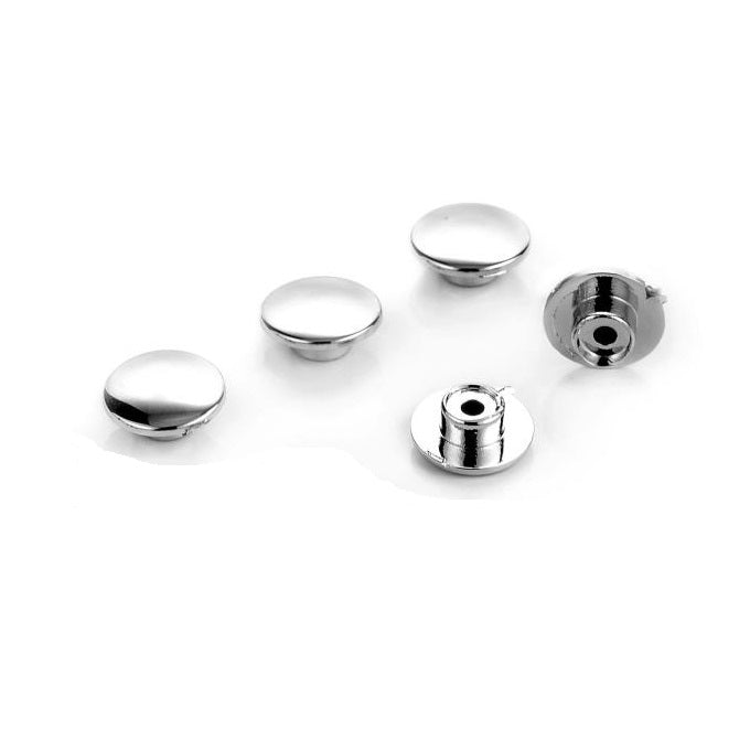 Chrome Caps/Covers/Plugs for 6mm Allen Head Bolts M6 (take 5mm allen key)