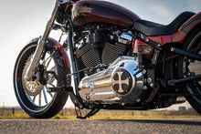 Load image into Gallery viewer, Thunderbike 22-74-190 Clutch (Derby) Cover "Cross" Design fits Harley-Davidson Softail, Sport Glide FLSB Milwaukee Eight models
