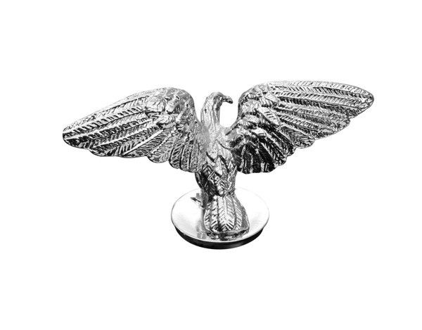 Open Winged Eagle Statue Chrome Finish Fender Ornament Mascot