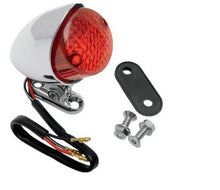 Load image into Gallery viewer, Rear Brake Tail and Licence Plate Light Custom with Adjustable Mount - Chrome - Highway Hawk H68-222

