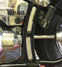 Load image into Gallery viewer, Chrome Frame Covers for Yamaha Drag Star Custom/Classic, Set of 4 - Highway Hawk H472-0060
