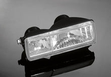 Load image into Gallery viewer, Rectangle Twin Headlight Clear Lens E-Mark, Side Mount  - Gloss Black
