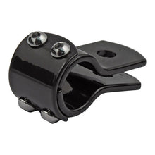 Load image into Gallery viewer, 1-1/2 Inch (38mm) 3 Piece Clamp Gloss Black for Footpeg/Spot Light 1-1/2 Inch  - Motorcycle Storehouse 515265
