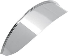 Load image into Gallery viewer, Plain Chrome Visor Peak for Motorcycle Headlight 7 inch (180mm) Large - Drag Specialties 2001-0368
