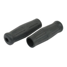 Load image into Gallery viewer, Vintage Bottle Style Soft Rubber 1 inch (25mm) Handlebar Grips - Black - Motorcycle Storehouse 906098
