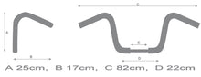 Load image into Gallery viewer, 10 in. Low Ape Hanger Black 1 inch (25mm) Motorcycle Handlebars No Dimples - Motorcycle Storehouse 905224
