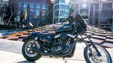 Load image into Gallery viewer, Burly Sissy Bar fits Harley-Davidson Sportster 1996-2003, chrome or black, choice of heights
