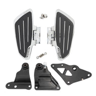 Floorboards Set New Tech Glide Rider Board Chrome Kawasaki VN900 Custom - Highway Hawk H734-802