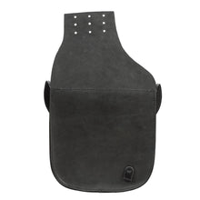 Load image into Gallery viewer, Ledrie HLZAD2-1014 Universal Saddlebag Set with Buckles Throw Over Black 9.5 Litres - Genuine Real Leather
