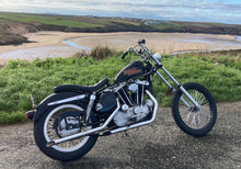 Load image into Gallery viewer, Jammer Z-Bar 1 inch Handlebars(Dimpled) 6 in. Rise fits Harley-Davidson/Custom - Custom Chrome 632329
