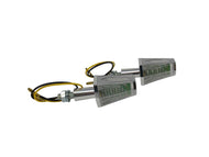 Turn Signal Set (2) Coffin Style, LED - Chrome - Highway Hawk H68-585