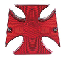 Load image into Gallery viewer, Maltese Iron Cross Custom Rear Brake/Tail Light for Chopper Motorcycle/Trike, Chrome - Motorcycle Storehouse 518175
