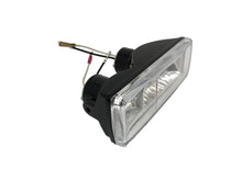 Load image into Gallery viewer, Rectangle Twin Headlight Halogen Clear Lens E-Mark, Side Mount - Gloss Black - Highway Hawk H68-1071
