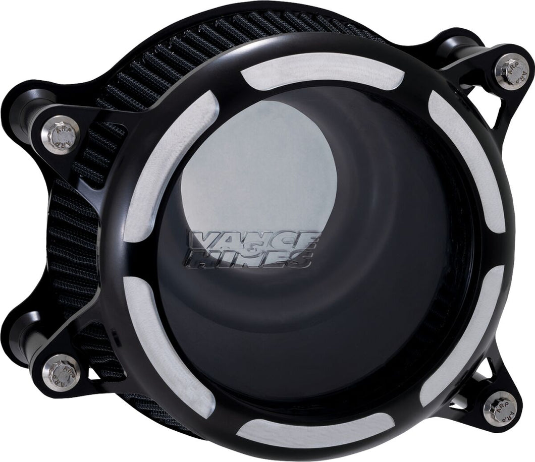 Vance & Hines 41095 VO2 Insight Air Intake Kit Black Contrast Air Cleaner 2016-2017 Softail & FXDLS