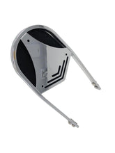 Load image into Gallery viewer, Backrest Sissy Bar "Wide Small" in Chrome without Brackets (approx 210mm wide) - Highway Hawk H52-9310
