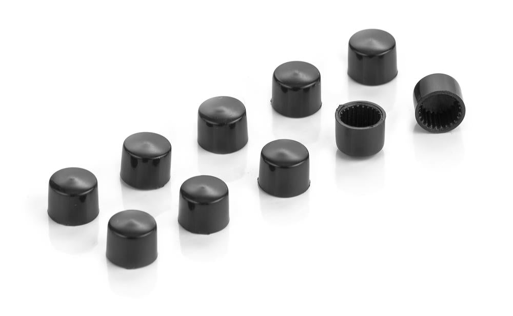 M6 Black Hexagon Bolt Covers (takes 10mm spanner)