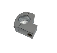 Load image into Gallery viewer, Chrome Mirror Clamp 7/8 inch (22mm) Handlebar Mount for Metric 10mm Thread Mirrors - Highway Hawk H91-7864
