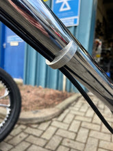 Load image into Gallery viewer, Push-On Brake Cable Clamp / Holder for 41mm Fork Tube, Polished Alu
