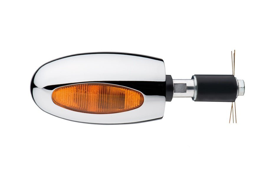 Kellermann 124100 Handlebar Turn Signal BL 1000 Yellow Chrome (1 Pc)