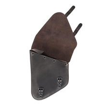 Load image into Gallery viewer, Ledrie HLZAD2-2009 Swingarm Bag Narrow Brown 6.5 Litres fits Suzuki &amp; Yamaha Cruisers &amp; H-D Softail to 2017 made from Genuine Real Leather
