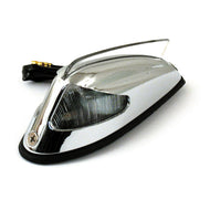 Reproduction Vintage Front Fender Mudguard Light- Clear Lens - Motorcycle Storehouse 908715