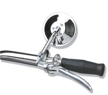 Load image into Gallery viewer, Clamp-On Round 3 inch Mirror Chopper Scooter Retro - 4 inch Short Stem
