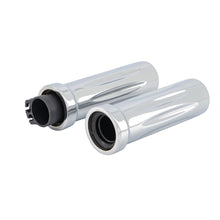 Load image into Gallery viewer, Billet Look Grips for 1 inch (25mm) Handlebars with Throttle Assembly (Pair) - Highway Hawk H45-0169
