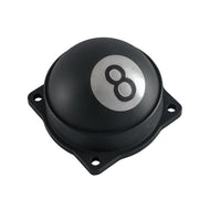 8 Ball CV Carb (Carburetor) Cover fits Harley-Davidson 1988-2006, Contrast Cut Black Finish - Motone Customs MTE044
